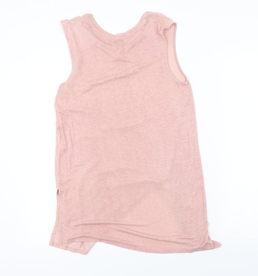 Tresics Womens Pink Basic T-Shirt Size L
