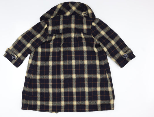 Atmosphere Womens Beige Check Jacket Coat Size 10