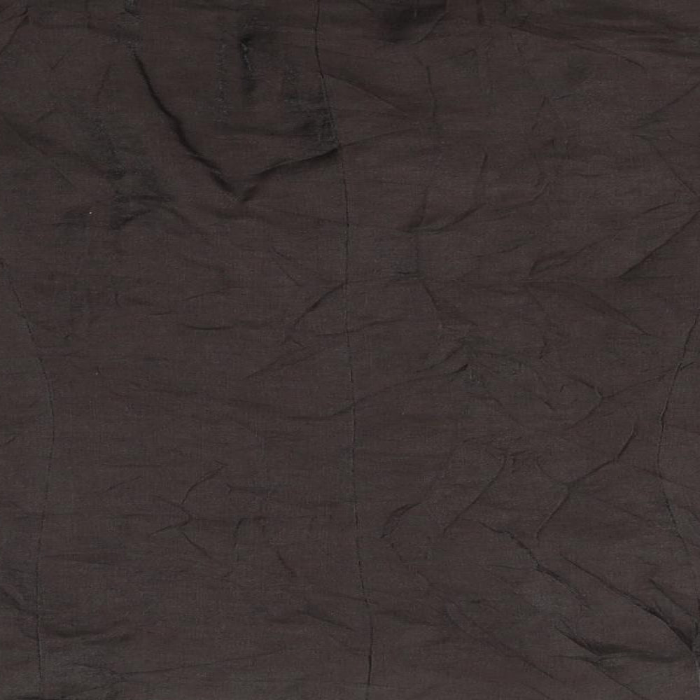 Brand and care label for county casual women’s brown jacket blazer, size UK 14, - broken button