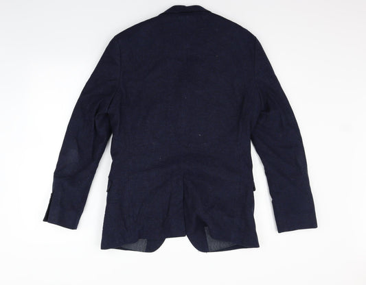Red Herring Womens Blue Jacket Blazer Size 38