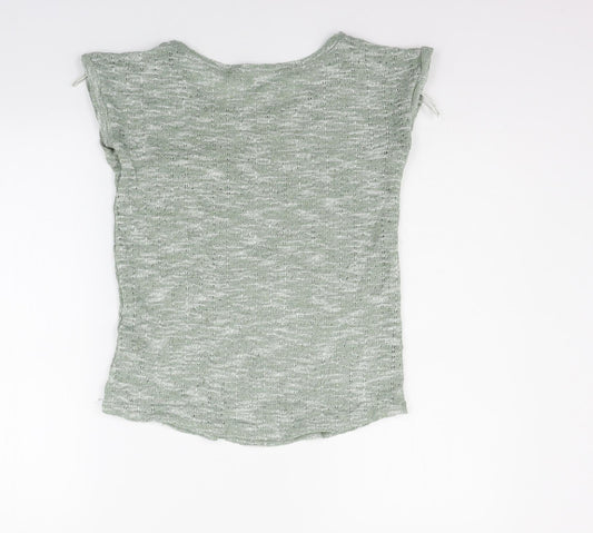 New Look Womens Green Pullover Jumper Size 8