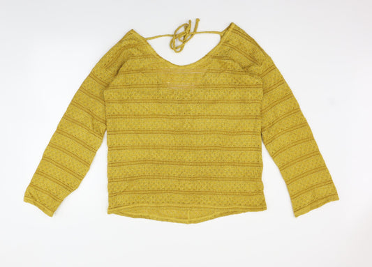 NEXT Womens Yellow Pullover Jumper Size 14