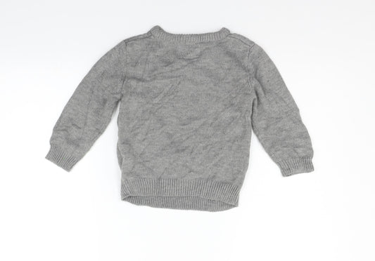 Primark Girls Green Pullover Jumper Size 5-6 Years - christams