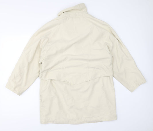 Stratus Womens Beige Overcoat Coat Size M