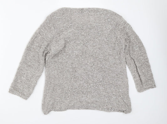 Bm Collection Womens Beige Pullover Jumper Size S