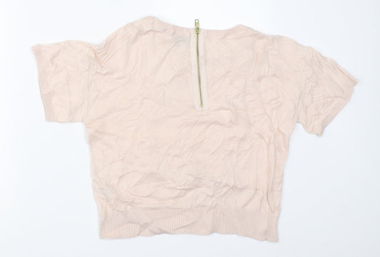 Topshop Womens Beige Pullover Jumper Size 6