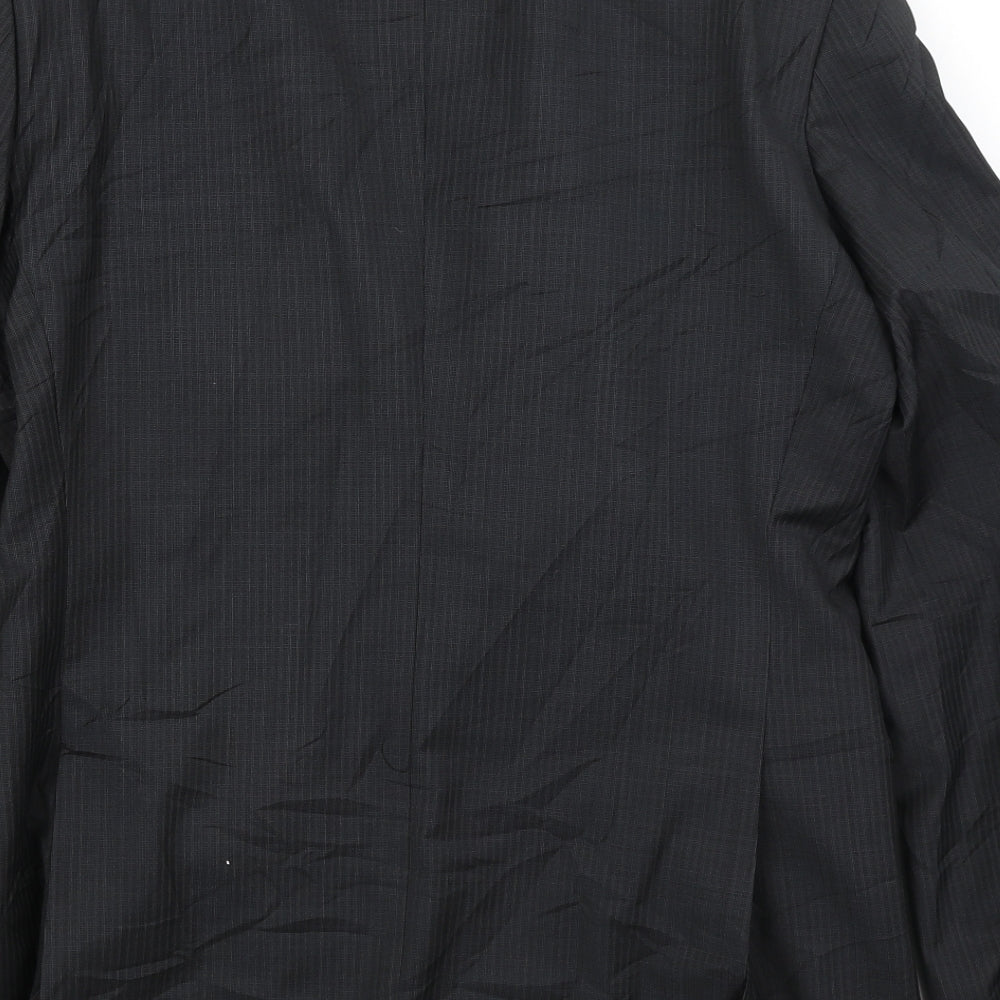 Brand and care label for Autograph men’s black jacket blazer, size M