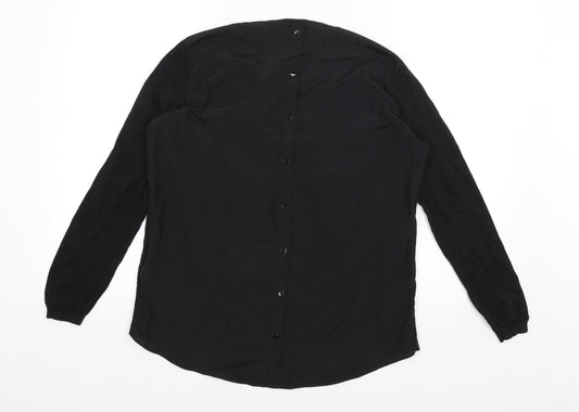 Espirit Womens Black Basic Blouse Size S