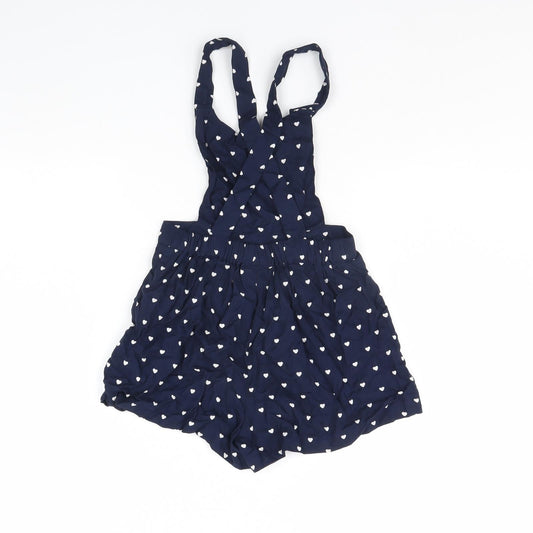 NEXT Girls Blue Polka Dot Playsuit One-Piece Size 6 Years