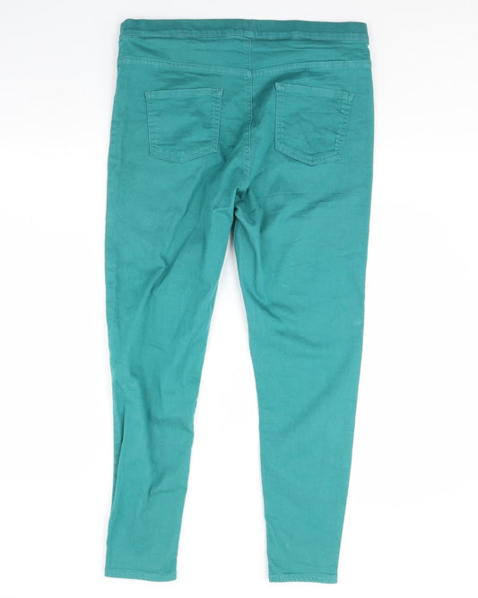 M&S Womens Green Jegging Jeans Size 36 in L29 in