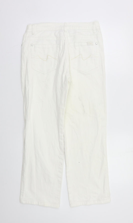 Benotti Womens White Bootcut Jeans Size 12 L25 in