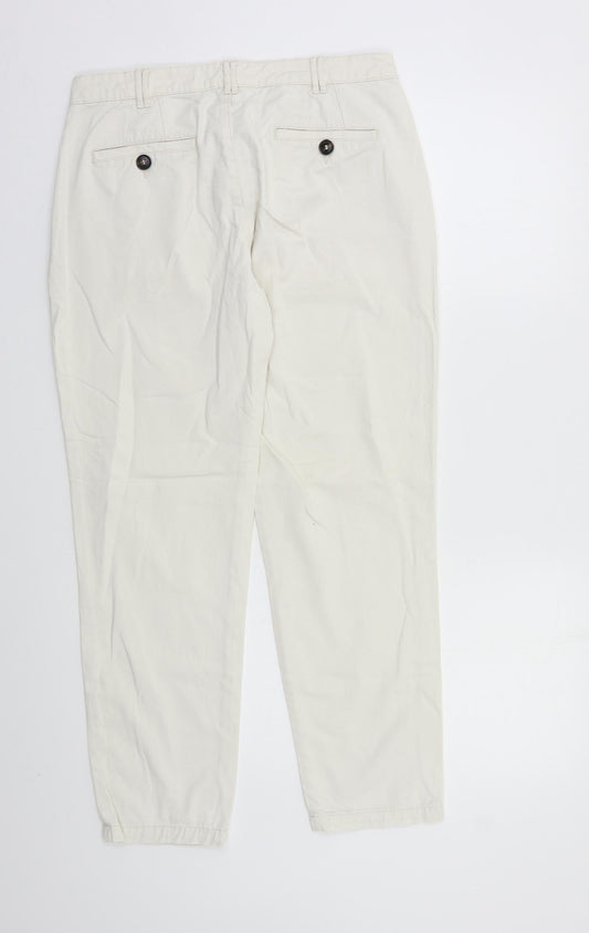 Mango Womens White Skinny Jeans Size 10 L25 in