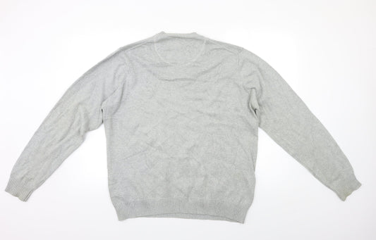 M&S Mens Grey Pullover Jumper Size L