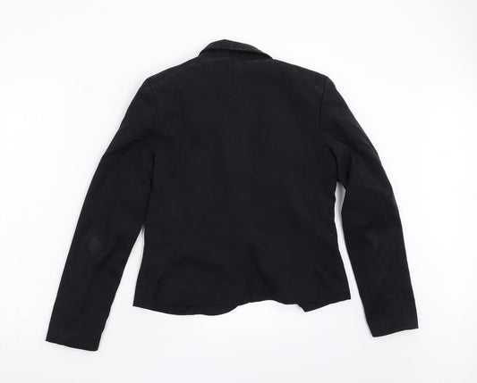 Divided Womens Black Jacket Blazer Size 12