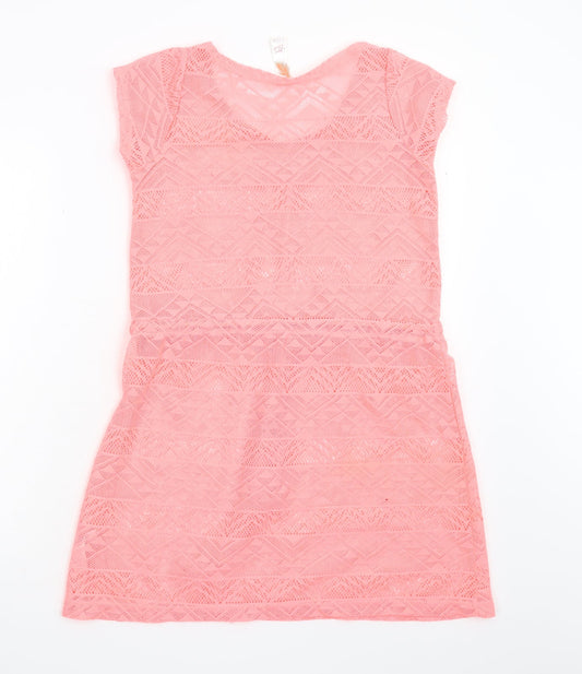 Ocean Club Womens Pink Basic Blouse Size 8