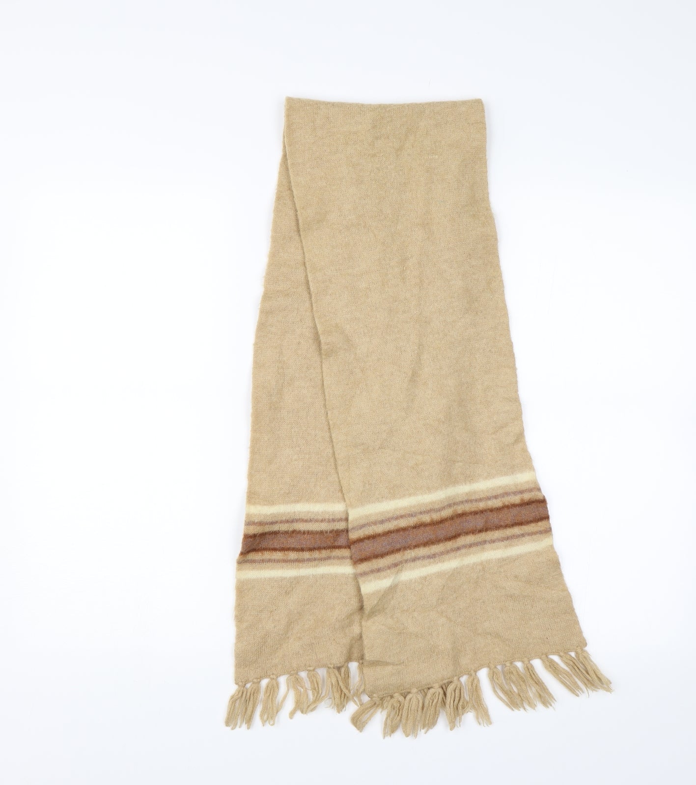 Preworn Unisex Brown Scarf