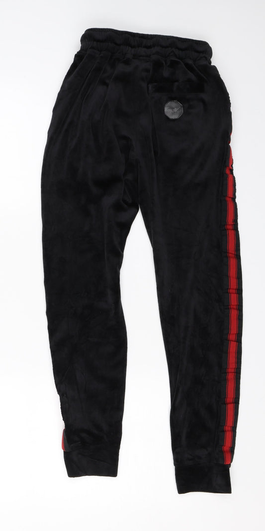 Project Paris Womens Black Sweatpants Trousers Size XS L25 in