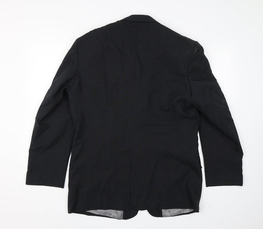 Signet Mens Black Jacket Blazer Size 40