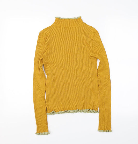 M&S Womens Yellow Pullover Jumper Size 8