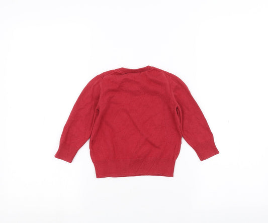 Gap Boys Red Pullover Jumper Size 2 Years