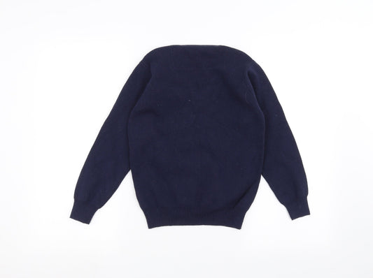 Marks and Spencer Boys Blue Pullover Jumper Size 9-10 Years