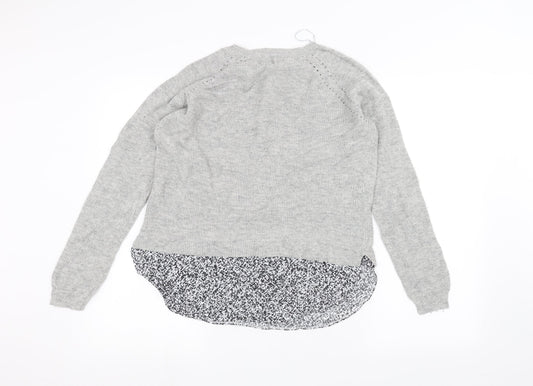 Marks and Spencer Womens Grey Pullover Jumper Size 14