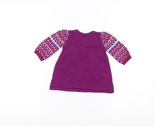 Mini Club Baby Purple Pullover Jumper Size 0-3 Months