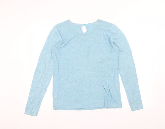 Savida Womens Blue Basic T-Shirt Size M