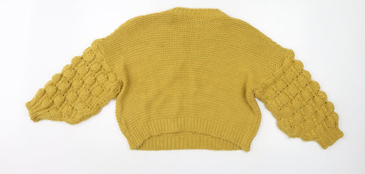 Cameo roase Womens Yellow Pullover Jumper Size M