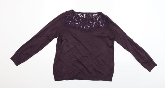 Le Redoute Womens Red Pullover Jumper Size 14