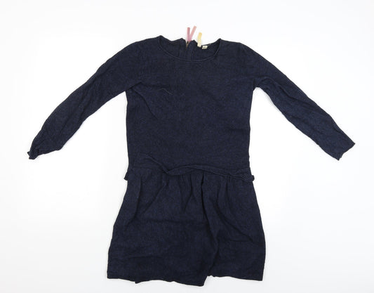 Preworn Womens Blue Jumper Dress Size 10