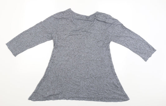 COIN 1804 Womens Grey Pullover Jumper Size M