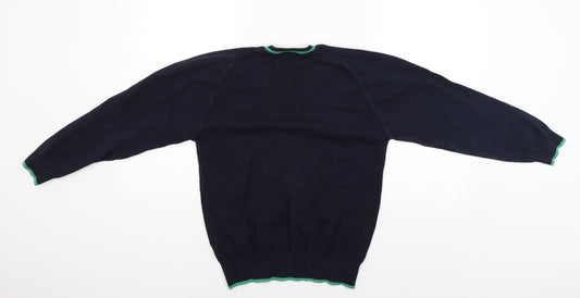 Truex Mens Blue Pullover Jumper Size S