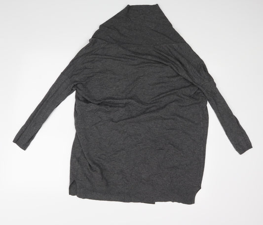 Atmospher Womens Grey Wrap Blouse Size 8