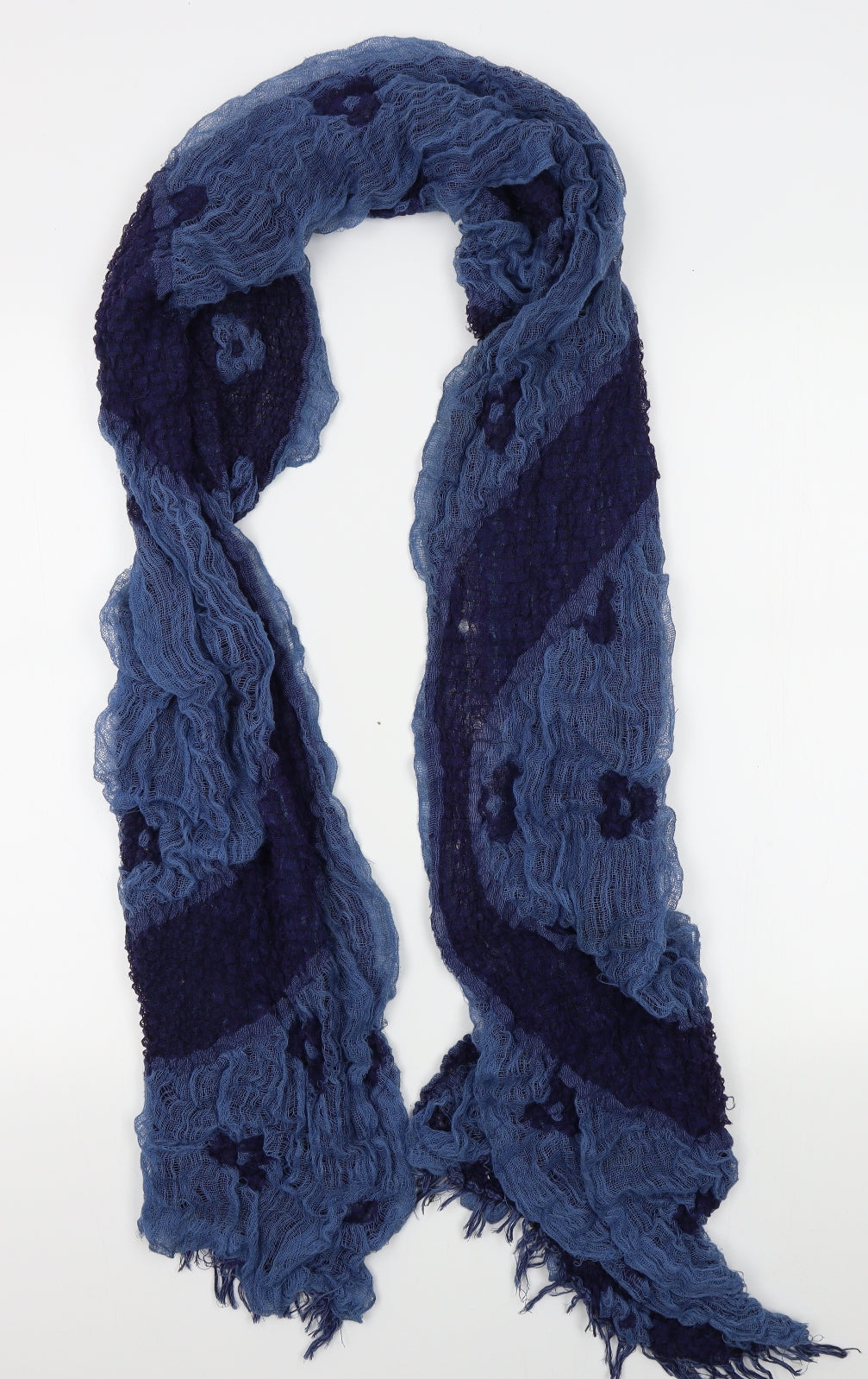 ogt Unisex Blue Scarf