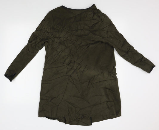 Zara Womens Green Wrap Jumper Size M