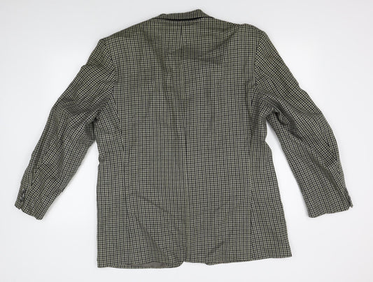 M&S Mens Beige Houndstooth Jacket Blazer Size M