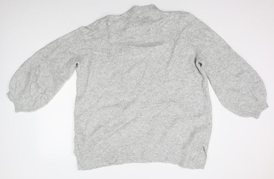 Acrylic Womens Grey Pullover Jumper Size 20