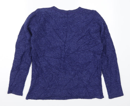 Fay Louse Womens Blue Pullover Jumper Size 10 - Flowers