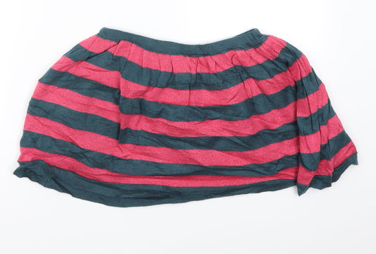 ilovegorgeous Girls Pink Striped Skater Skirt Size 10-11 Years