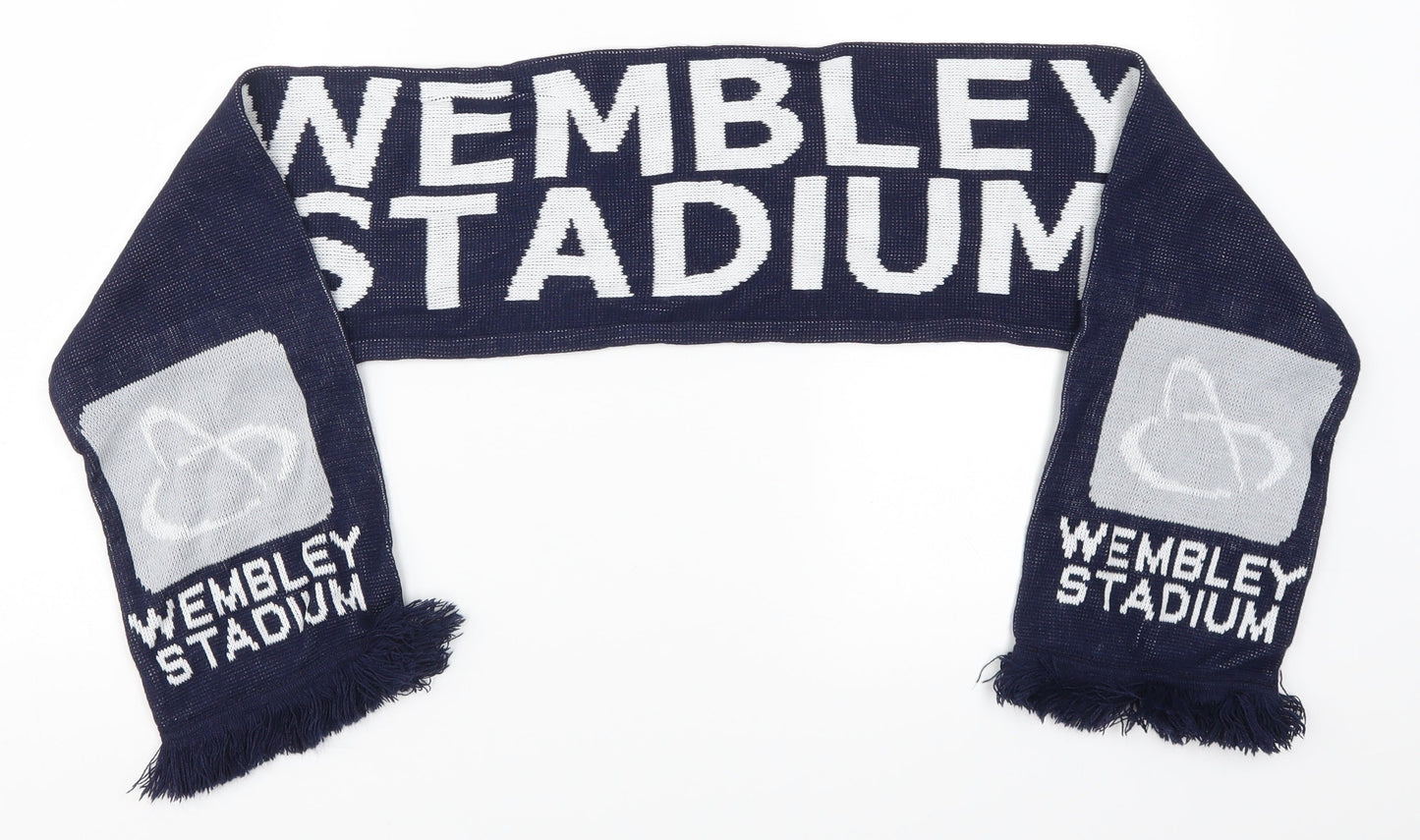 Preworn Mens Blue Rectangle Scarf Scarf One Size - Wembley Stadium