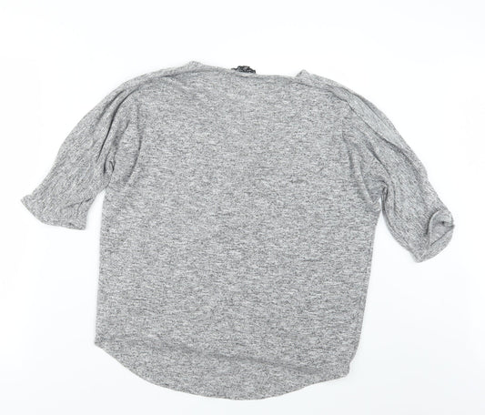 New Look Womens Grey Pullover Jumper Size S