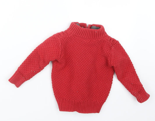 Gap Boys Red Knit Pullover Sweatshirt Size 2 Years