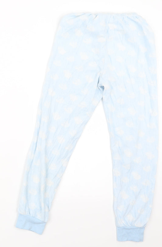 Young Dimension Girls Blue Geometric Capri Pyjama Pants Size 9-10 Years