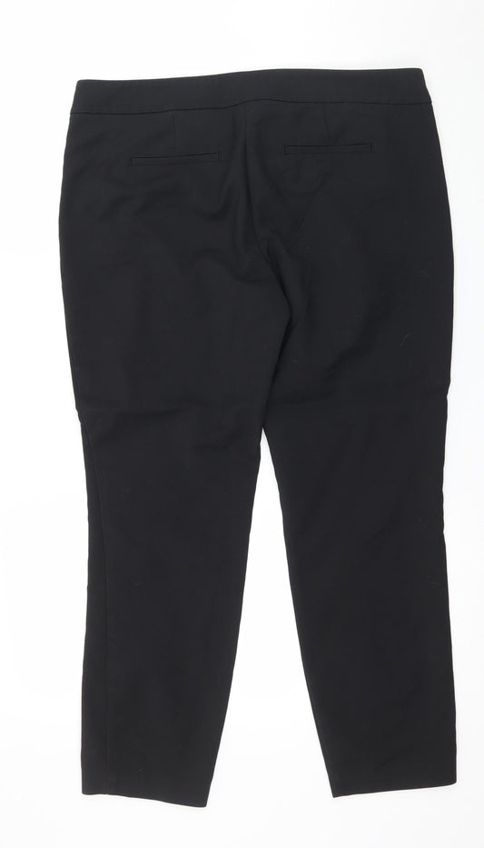 NEXT Womens Black Trousers Size 14 L27 in