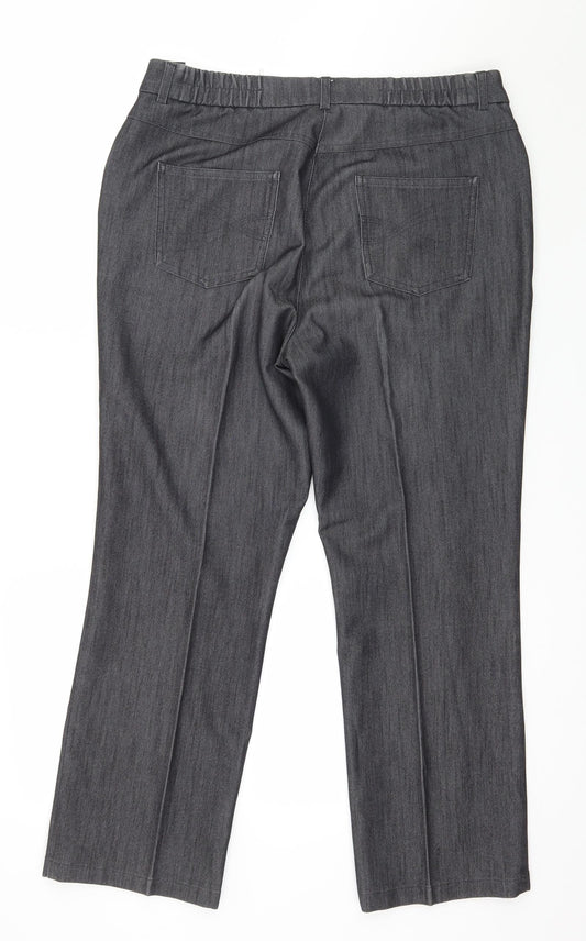 Marks and Spencer Womens Brown Trousers Size 12 L27 in