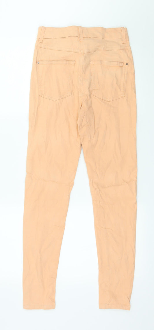 Marks and Spencer Womens Orange Denim Skinny Jeans Size 8 L28 in