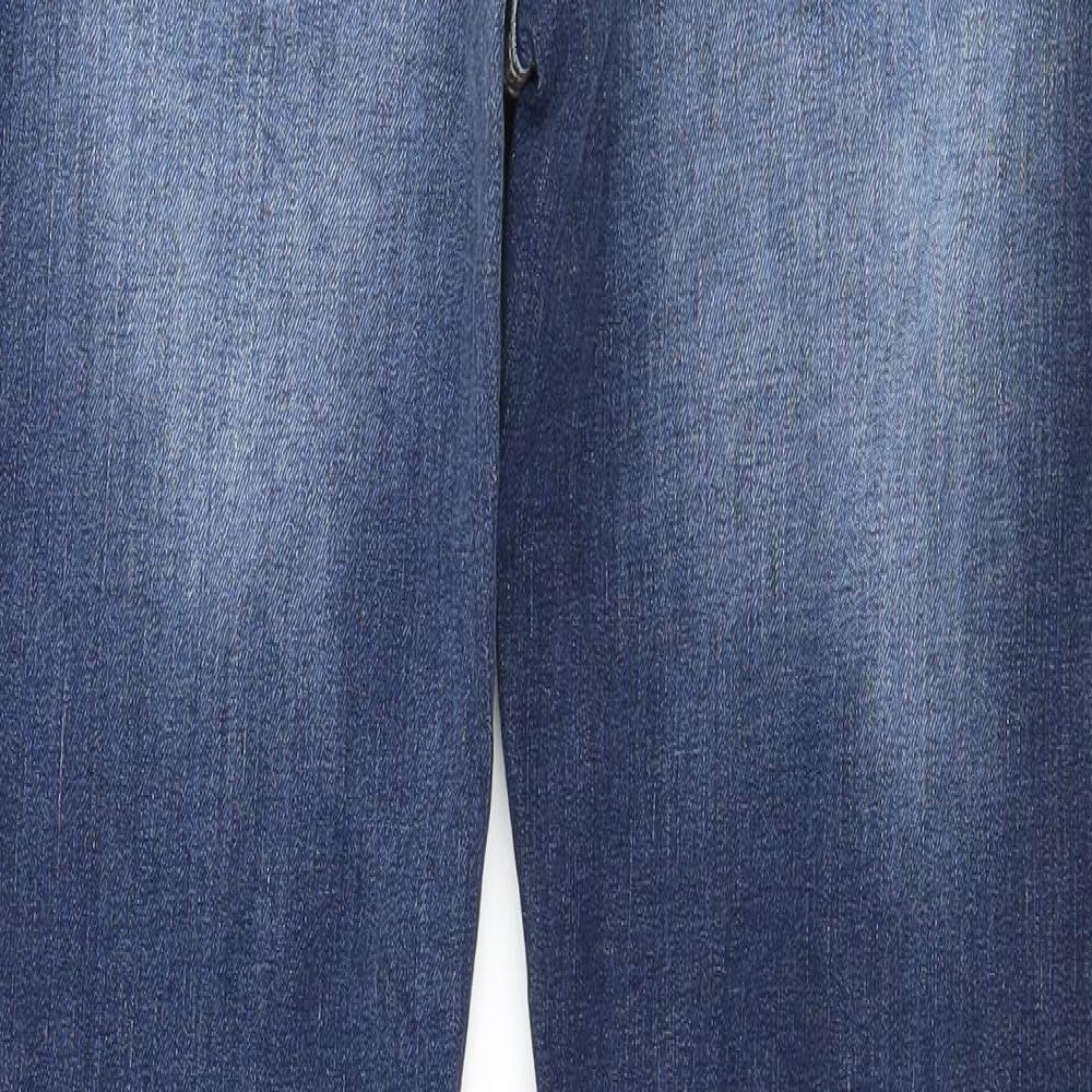R Denim Womens Blue Denim Cropped Jeans Size M L24 in