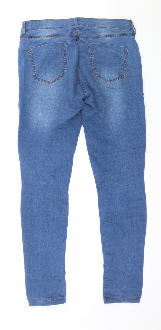 Evie Womens Blue Denim Jegging Jeans Size 8 L28 in