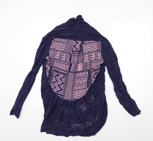 Oasis Womens Blue Knit Cardigan Jumper Size S